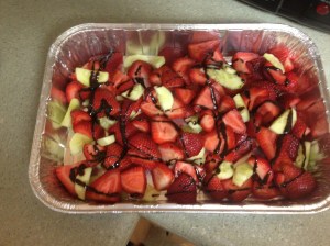 Strawberries with balsamic glaze