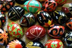 Photo of Ukrainian Easter eggs, Created by Luba Petrusha 2006 on Wikipedia