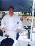 Jim Weaver, Tre Piani, cooks out at the Forrestal Village Market.