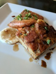 Bros Moon Apple bread pudding